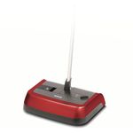 Ewbank 830UKR Evo3 Manual Carpet Sweeper, Lightweight Multi Surface Cleaner with High Level Pickup both Forwards and Backwards, Durable Long-Life Synthetic Brushes, Red