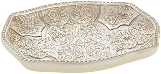 Creative Scents Victoria Soap Dish for Bathroom, Decorative Dry Bar Holder- Durable Resin Design- Best Dishes for Sink/Bath/Shower/Bathtub Décor- Complements Any Space