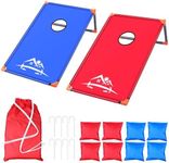 Portable Cornhole Board Set with 8 