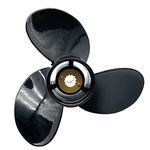 POLAMAX Classic Aluminum Outboard Propeller Boat Prop 10 3/8x14 Pitch for Mercury Mercury/Mariner 25 HP Bigfoot/CT-60 HP 13 Tooth Spline