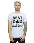 Star Wars Men's Best Dad in The Galaxy T-Shirt Sport Grey Medium