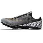 Mens Track and Field Shoes for Sprinting Spikes Jumping Sneakers Professional Running Nail Spikes Shoes for Boys Youth, Black, 8