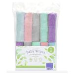 Bambino Mio, Reusable Baby Wipes - Everyday - Eco-Friendly, Chemical-Free, Double-Sided Washable Wipes, Pack of 10, Cloud