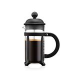 Bodum 12oz Java French Press Coffee Maker, High-Heat Borosilicate Glass, Black - Made in Portugal