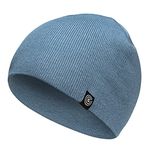 Revony Original Beanie Cap - Soft Knit Beanie Hat - Warm and Durable Blue Denim