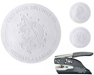 Unicorn Book Stamp - From the Library of | Custom Book Embosser | Embosser Stamp | Custom Embosser | Personalized Embosser Stamp