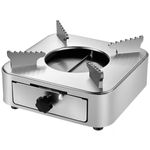 Generic Portable Alcohol Stove, Outdoor Camping Stove, Compact Stainless Steel Burner Adjustable Firepower Stove with Drawer for Barbecue