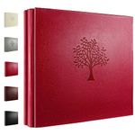 Photo Album 6x4 600 Pockets Photos, Leather Cover Large Picture Albums Holds 600 Horizontal and Vertical Photos