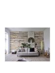 Brewster Wall Covering Whitewashed Wood Wallpaper Mural