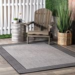 nuLOOM Gris Contemporary Indoor/Out