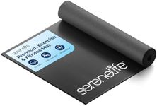 SereneLife Yoga Mat 30" x 60", 6mm Extra Thick, Soft, Non-Slip Exercise & Fitness Mat, Anti-Tear for All Types of Cardio, Gym, Pilates, Stretching & Floor Workout For Travel, Lightweight, Men & Women