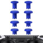 eXtremeRate ThumbsGear Interchangeable Thumbsticks for PS5 Edge Controller, Replacement Blue Analog Thumb Sticks Caps for PS5 Edge Controller - 4 Heights 3 Surfaces Grips - Without Thumbstick Base