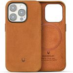 DONBOLSO Compatible with iPhone 13 Pro Leather Case - Slim Fit-Precision Crafted Premium Phone Cover - Anti Slip - Protects Your Phone with Anti Scratch Microfiber Lining - Vintage Brown