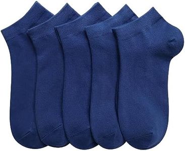 SERISIMPLE Women Viscose Bamboo Ankle Socks Low Cut Thin Sock Lightweight Pastal Color Soft Sock 5 Pairs(Royal Blue, Medium)
