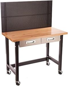 Seville Classics UltraHD Workbench With Peg Board and Castors