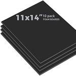 Golden State Art, Pack of 10, 3/16" Thick, 11x14 Black Foam Boards (11x14, Black)