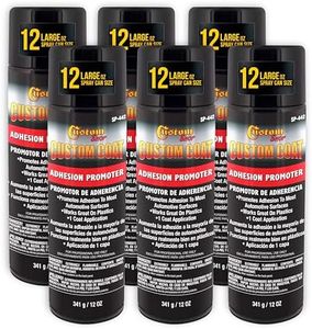 Custom Coat Adhesion Promoter - 12 Ounce Spray Can - Use on Hard to Sand Areas and Before applying Truck Bed Liner (Pack of 6)