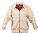 Harrington Jacket by SKYTEXUK Classic/Retro/Mod/Scooter, 8 colours, sizes S - 5XL (M, Beige)