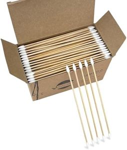 Gun Cleaning Swabs, Double Tips, 6 Inch Bamboo Sticks Cleaning Swabs for Pistol, Rifle, and Handgun Cleaning & Maintenance (400 pcs Double Pointed Tips)