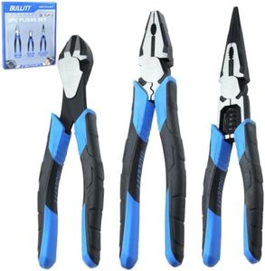 3‑Pcs Electrician Pliers Set with Wire Stripper for DIY Repair