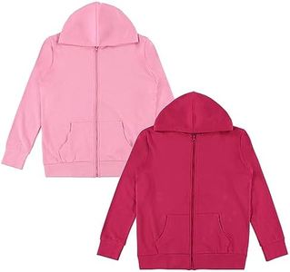 Pink Angel 2 pack Girls Zip Hoodie