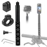 Motorcycle Bike Handlebar Mount Selfie Stick for Gopro, Motorcycle kit Clamp Mount Accessories Compatible with Insta 360 ACE Pro ONE X3 X2 X RS R GO 3 2, Gopro hero 12 and DJI OSMO Action 4 Camera