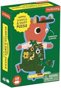 Cinnamon Bear 48 Piece Scratch and Sniff Shaped Mini Puzzle
