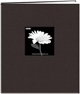 8.5x11 Fabric Frame Scrapbook, Deep Black