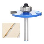 Akylin 20# Biscuit Jointer Router Bit, 1/4”Shank Biscuit Joint Slot Cutter Router Bits with Bearing, Slot Woodworking Tool for Plywood Slotting,Grooving,Rebating