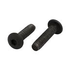 Sourcingmap 2pcs M4x16mm 10.9 Grade Hex Socket Reverse Left Hand Thread Screw Bolt Black