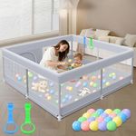 XVISHX Baby Playpen 50 x 50 Inch Pl