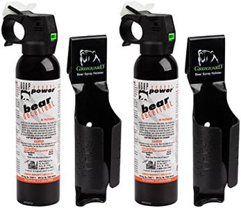 UDAP 15DCH Pepper Power Magnum Bear Spray Self Defense Deterrent with Griz Guard Holster for Camping, Hiking, Fishing, Powerful Blast Pattern, 30 ft Fog Barrier, 9.2 oz, 2 Pack