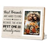 Itsoly Best Friend Picture Frame,Friends Picture Frame,Unique Birthday,Graduation Gifts for Her Him,The Best Friends are Hard to Find Because The Best One is Already Mine, 4x6 Inch Photo12P106