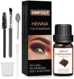 Simpout Purely Natural Henna Hair Powder 6 grams, Professional Henna-Hair Spot Color Kit, DIY Henna Hair Kit at Home and Salon, Easy to Use(Dark Brown02)