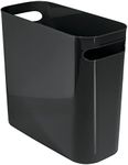 mDesign Plastic Small Trash Can, 1.