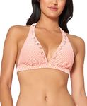 Jessica Simpson Women's Mix & Match Twiggy Swimsuit Separates Bottom, Melon Halter Bikini Top, Small