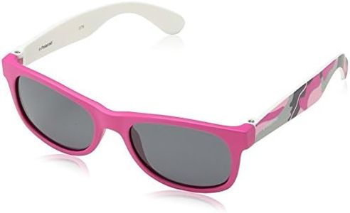 Polaroid P0300 Y2, Occhiali da Sole Unisex - Bambini, Rosa (Tcs/Y2 Pk Camufuchs), 43