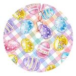 Easter Eggs Plaid Colorful 36 Inch 