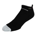 Greg Norman Men's Performance Golf Socks (2 Pair Pack), Black White