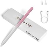 Stylus Pens for Touch Screens, Universal Fine Point iPad Pencil with Magnetic Adsorption Compatible with iPhone/iPad/Samsung/Android/Tablet & Other Touch Screens (White Gradient Pink)