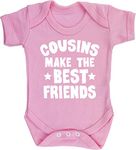 Hippowarehouse Cousins make the best friends baby vest bodysuit (short sleeve) boys girls