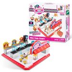 Foodie Mini Brands Series 2 Food Court Playset with 1 Exclusive Mini by ZURU - Kids Toy, Includes Real Miniature Fast Food Brands Collectibles, for Kids and Mini Brand Collectors