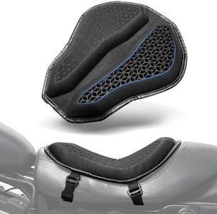 Benlari Motorcycle Seat Cushion, Universal Motorcycle Gel Seat Pad Large 3D-Honeycomb Structure Shake Rider Cushion TPE Shock Absorption and Breathable for Long Rides