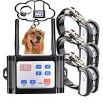 Wireless Dog Fence & Training Collar 2-in-1,Pet Containment System, Dual Antenna,Adjustable Range 100-990 ft,Reflective Stripe,Waterproof Rechargeable Training Collar,Harmless for All Dogs,for3dogs