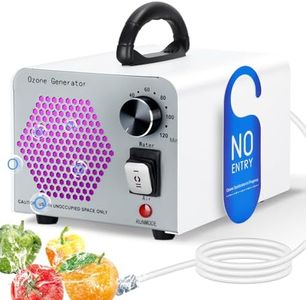 GMGXX 2 In 1 Ozongenerator 100,000mg/H, Ozongerät Ozon Luftreiniger mit Wasser und Luft Modus, O3 Geruchsneutralisierer Ozone Generator mit 120 Min Timer, Ozonator für Auto Wohnung Obst Gemüse