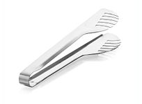 SignoraWare Kitchen Tools Stainless Steel(Food Grade) Heavy Gauge(1 MM) High Gloss Kitchen Spagethi Tong/Grlling Chimta Tong/Salad Tong/Buffet Tong/Multipurpose Slotted Tong (Size 21 cm)