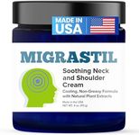 Basic Vigor Migrastil Soothing Neck & Shoulder Cream - Fast-Acting & Powerful - Non-Greasy Topical Cream (4 oz.) Made in The USA