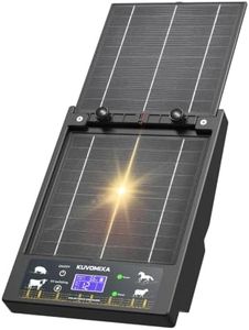 Solar Electric Fence Charger, 10W Solar Panel, 6-12KV Output, Foldable