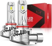 LASFIT BEAM 9005 Bulbs, 30000lm 800% Brightness 2025 Upgrade Super Bright 6000K Cool White HB3 Fog Light Bulbs, Real 1:1 Mini Size with Cooling Fan, Plug and Play Non-Polarity, Pack of 2