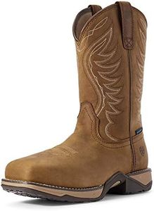 Ariat Women's Anthem Waterproof Composite Toe Work Boot Western, Distressed Brown, 7.5 Wide